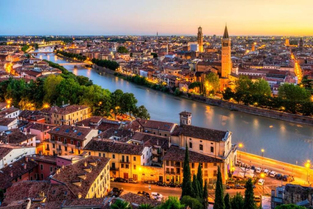 Verona - Known as the setting for Shakespeare's "Romeo and Juliet,"