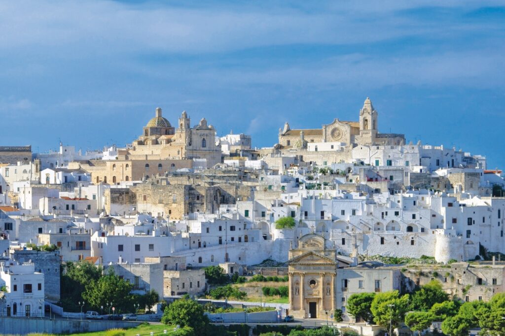 The white city of Ostuni, Puglia, Italy